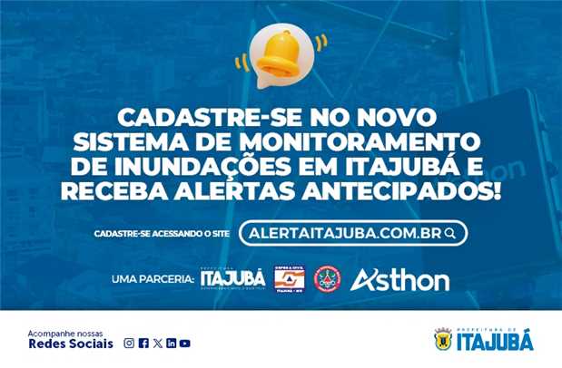 A Prefeitura de Itajubá, em parceria com a empresa Asthon, lançou um inovador sistema de monitoramento dos rios. 
